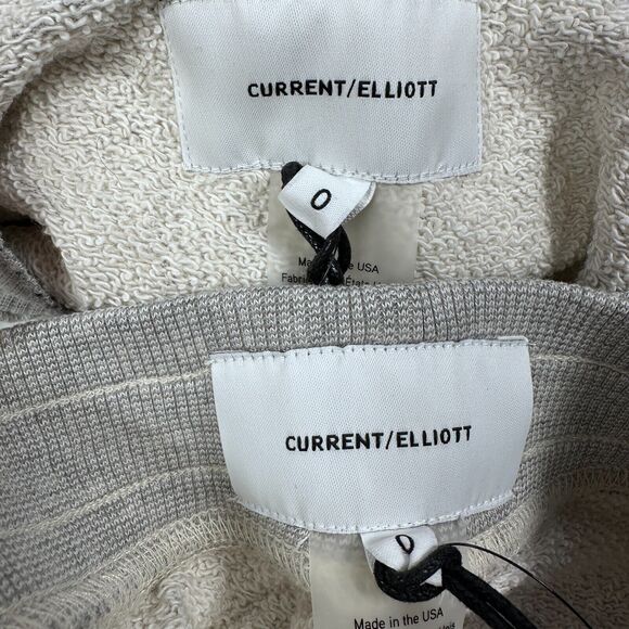 Current Elliott Breck Sweatshirt & Sweatpant Women’s 0 Gray Tropic Palm New - Picture 8 of 15